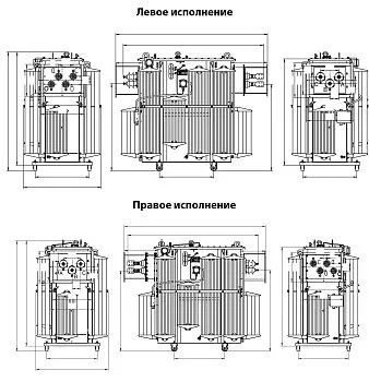 Фото чертежа ТМГФ 1000/10/0,4
